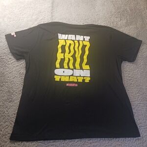 Sheetz XL Unisex Graphic Tee "Want Fryz On That?" Black T-Shirt Fast Food Promo
